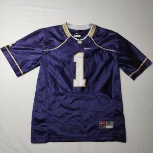 Nike Huskies Youth S Purple Football Jersey Washington UW #1